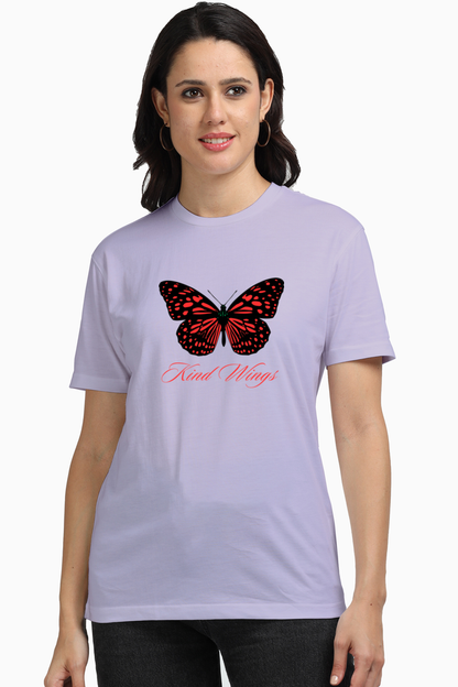 Bluelander Girls and Women's Supima T-Shirt -Supreme Comfort, Enhanced Design, You Got the King Wings. Fly Free, Fly High.
