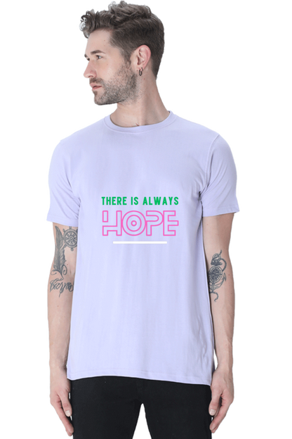 Bluelander Cotton Half Sleeve T-Shirt: Supreme Comfort and a Touch of Hope - Where Style Meets Optimism for a Bright Tomorrow.