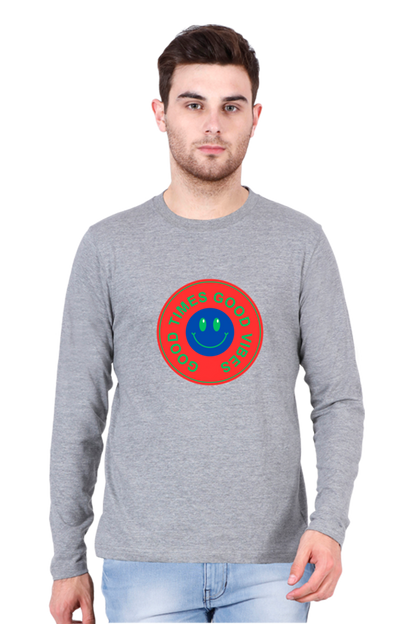 Level Up Your Style Game: Rocking Out in Bluelander's Cotton Full Sleeve T-Shirts!