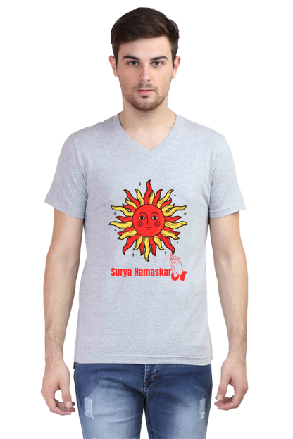 Unveil the Next Level of Design with Bluelander's V Neck Cotton Half Sleeve T-Shirts!