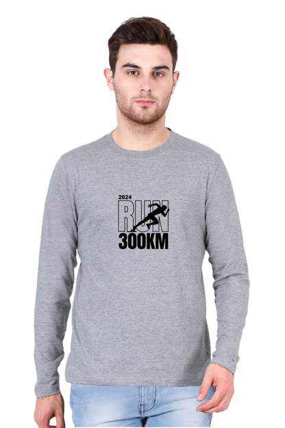 Stride in Style: Bluelander Male Full Sleeve Cotton T-Shirt, Run for Your Success with Fashion Forward Confidence