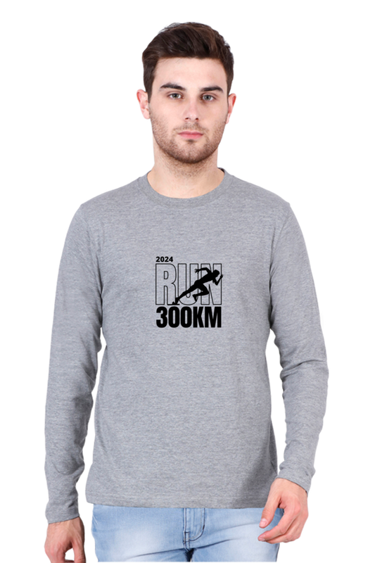 Stride in Style: Bluelander Male Full Sleeve Cotton T-Shirt, Run for Your Success with Fashion Forward Confidence