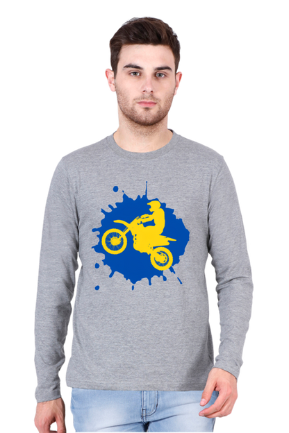 Bluelander's Cotton Full Sleeve T-Shirt: Ride in Style with Safety in the Best Designs!
