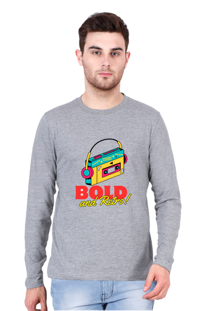 Feel the Fashion Vibe: Bluelander's Full Sleeve Cotton T-Shirt - Make a Stylish Entrance Wherever You Go!