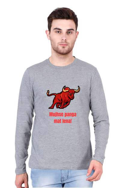 Say Farewell to Ordinary Tees: Discover Elevated Design with Bluelander's Cotton Full Sleeve Tee!