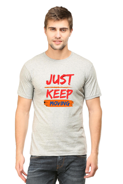 Bluelander Half Sleeve Cotton T-Shirt: Comfort with Style, Keep Moving Towards Your Goals.