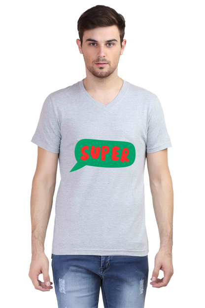 Express Yourself in Every Stitch: Bluelander's Vibrant V Neck Cotton T Shirt!