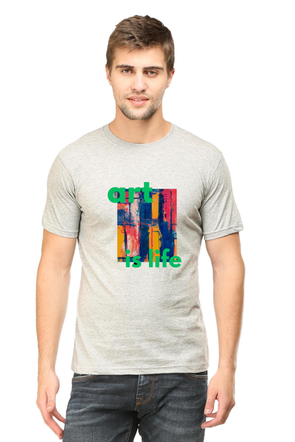 Craft Your Canvas in Comfort: Bluelander Cotton Half Sleeve T-Shirts.Your Wearable Palette for Artistic Expression.