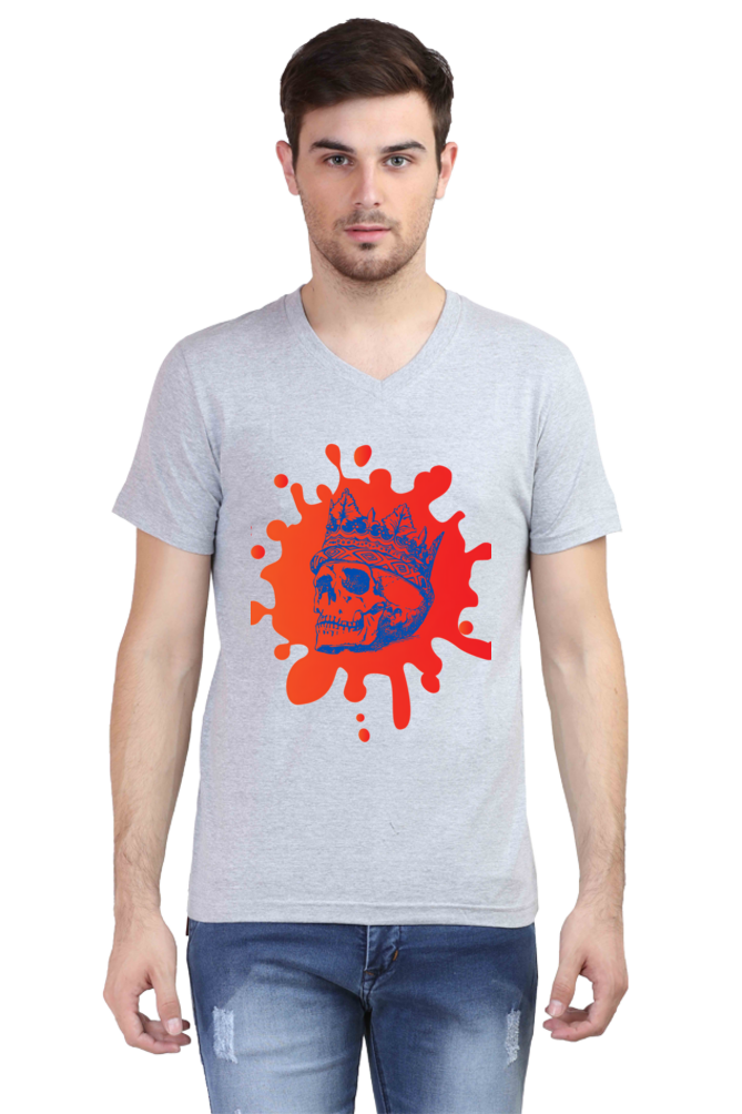 Make a Statement: Bluelander's V Neck Cotton Half Sleeve T-Shirts - Redefining Fashion with Futuristic Designs!