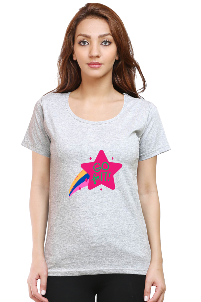 Show Your Feminism with Colors of Love: Bluelander's Girls Cotton Half Sleeve Shirt - Empower Your Style!