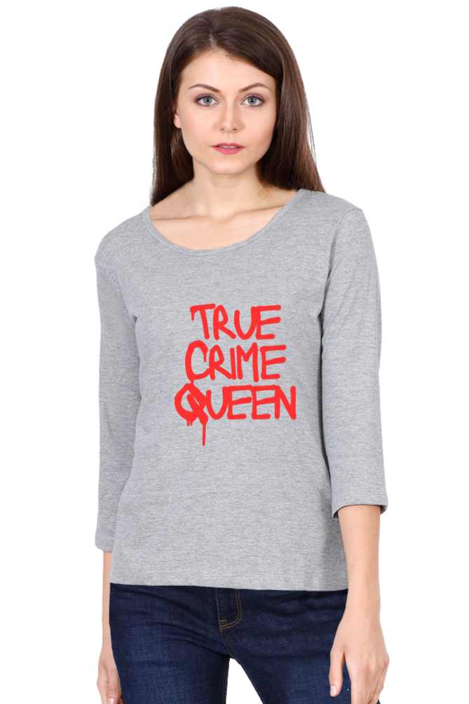 Live with Fashion Unleash Style and Comfort with Bluelander's Girls and Women's Cotton Full Sleeve T-Shirt.