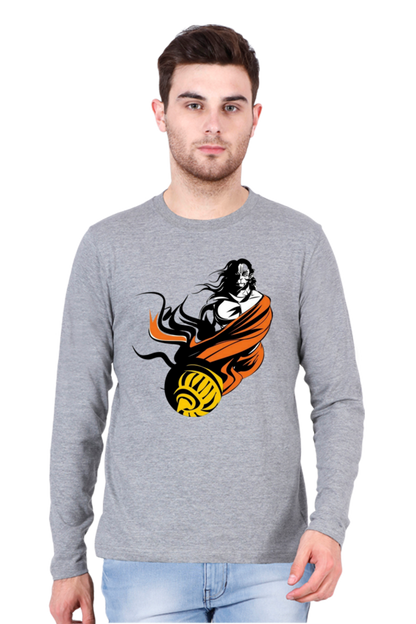 Hanuman's Strength, Modern Style: Bluelanders Premium Full-Sleeve T-Shirt