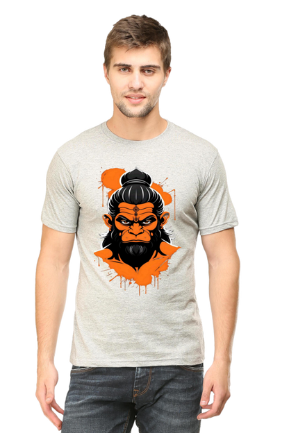 Bluelanders Divine Protection: Soft and Bio-Washed Hanuman premium unisex cotton T-Shirt.