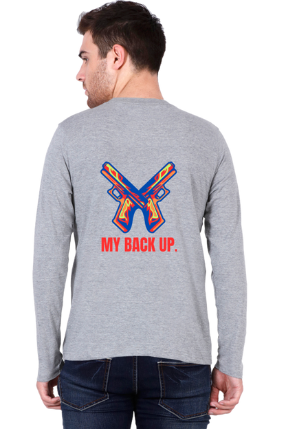 Bluelander's Cotton Full Sleeve T-Shirt: Take Your Back Up in Style.