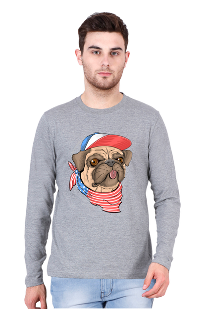 Brighten Your Day with Bluelander Cotton Full Sleeve T-Shirt | 'Play with Colors, Take the Pain Out' Design | 100% Cotton, Pre-Shrunk, Bio Washed