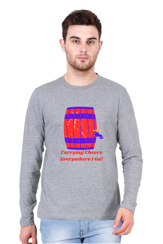Launch Your Style Journey: Bluelander's Cotton Full Sleeve T-Shirt - Where Fashion Begins!