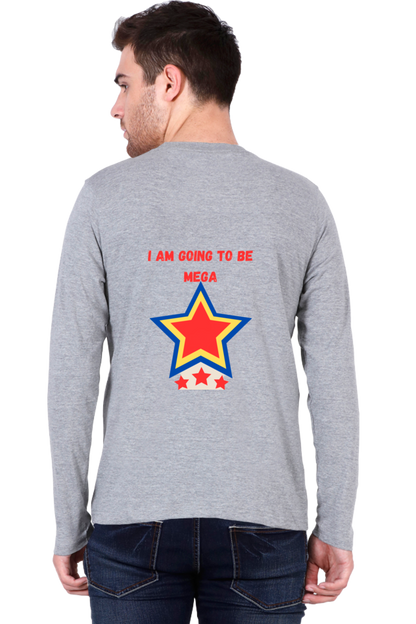 Unleash Confidence with Enhanced Back Design: Elevate Your Style in Bluelander's Full Sleeve Cotton T-Shirt!