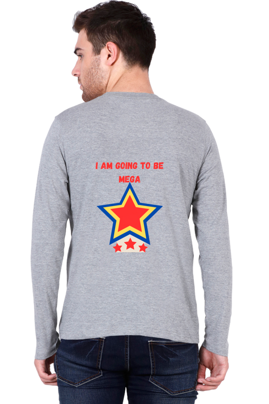 Unleash Confidence with Enhanced Back Design: Elevate Your Style in Bluelander's Full Sleeve Cotton T-Shirt!