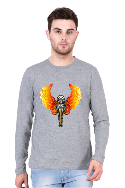Glow Up Your Nights: Bluelander's Night Glow Cotton Full Sleeve T-Shirt Illuminates Your Style with Futuristic Designs!