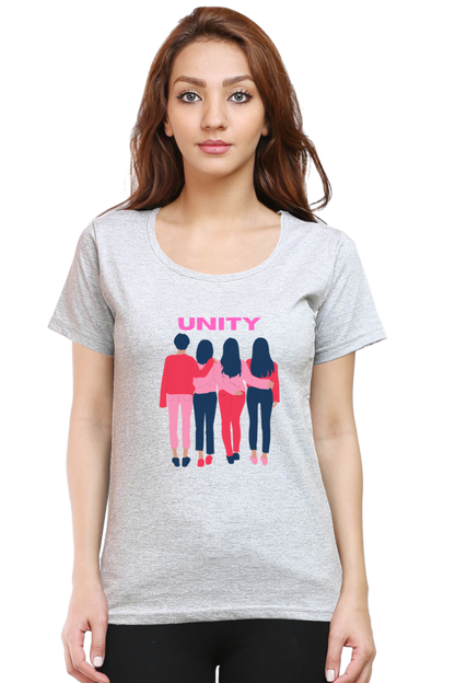 BlueLander's Cotton Half Sleeve T-Shirts: Enhanced Design, Supreme Comfort for Girls and Women – A Sign of Unity in Style and Comfort.
