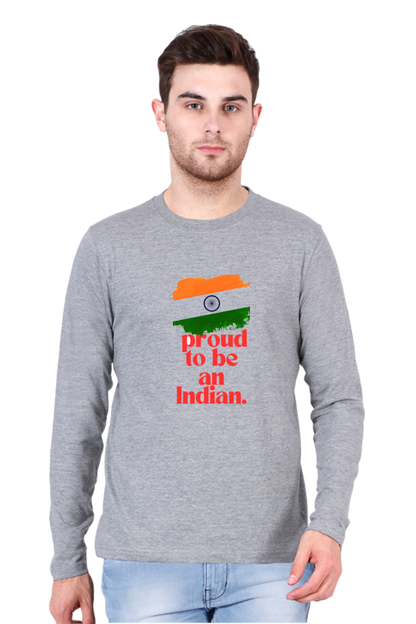 Bluelander's Cotton Full Sleeve T-Shirts: Supreme Comfort, Unleash Patriotism in Every Thread.