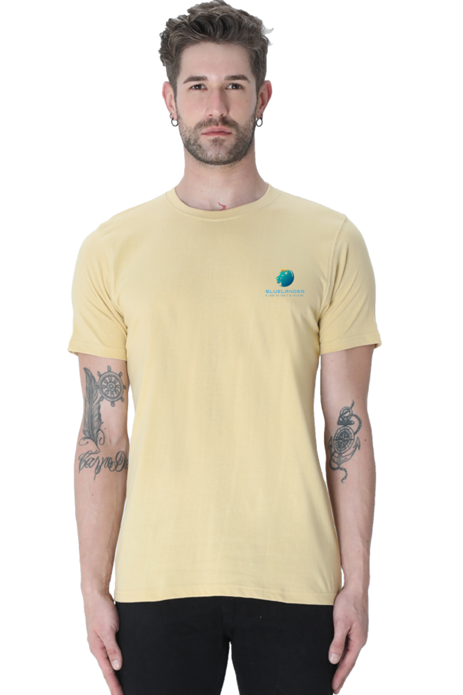 Step Out in Style: Bluelander's Half Sleeve Cotton T-Shirts – Elevate Your Wardrobe with Fashion and Comfort.