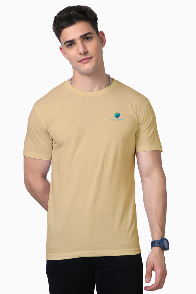 Get Noticed Everywhere: Bluelander's Supima Cotton Half Sleeve T-Shirt!