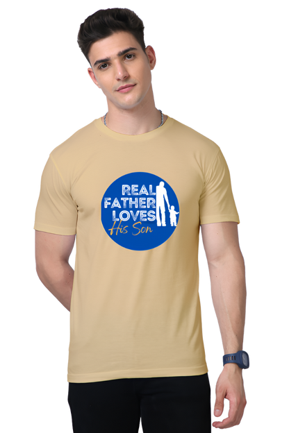 Supreme Comfort Meets Enhanced Design Bluelander Supima Half Sleeve T-Shirt for Fathers & Sons Bonding  Wear It with Pride