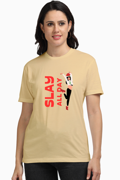 Experience Supreme Comfort with Bluelander Female Supima T-Shirt Unveiling Our Latest Design for the Ultimate Style and Comfort,Slay All Day with Power