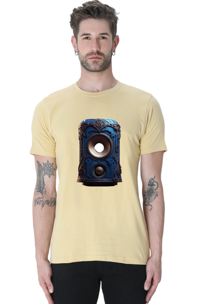 Half Sleeve Harmony: Unleash Your Inner Music with Enhanced Style in our Bluelander Cotton T-Shirt - Let Your Passion Sing