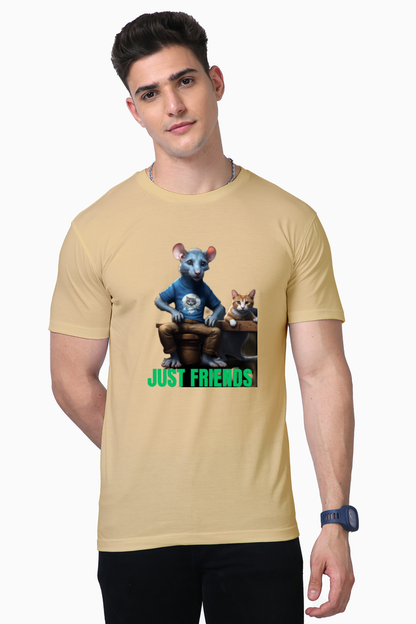 Supreme Style and Comfort: Bluelander Supima Half Sleeve T-Shirts with Enhanced Design .