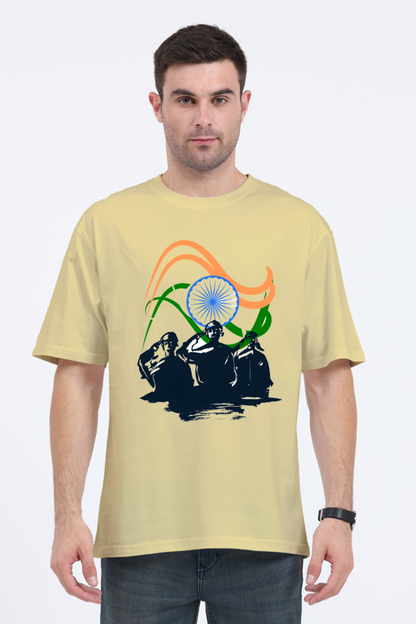 Express Your Pride: Bluelander's Oversize Standard Cotton T-Shirts Bring Comfort and Patriotism Together!