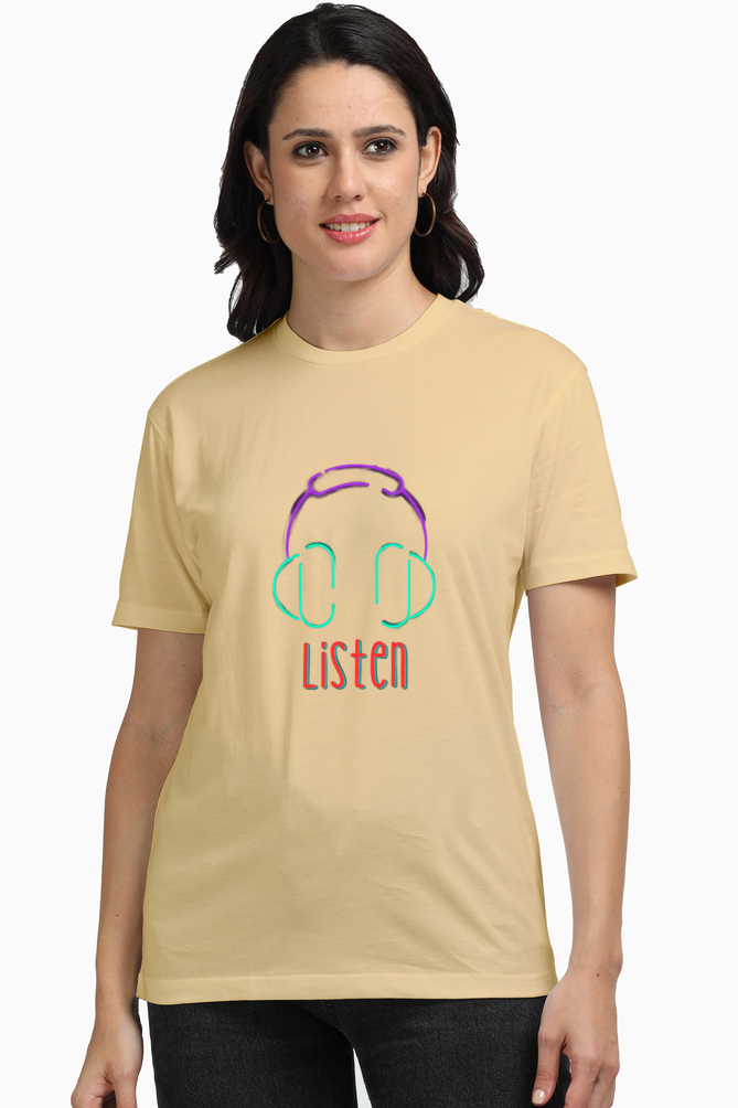 Bluelander Supima Half Sleeve T-Shirts: For Girls and Women - Experience Supreme Comfort and Enhanced Quality. Listen to Your Mind, Then Your Heart