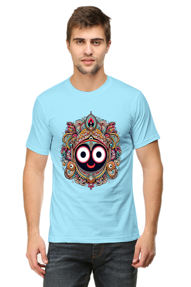 Sacred Comfort: Bluelanders  Premium  Cotton Unisex Half-Sleeve T-Shirt  Show drafts