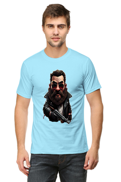 Bluelander's Premium Unisex Cotton Bio-Washed Half-Sleeve T-Shirt
