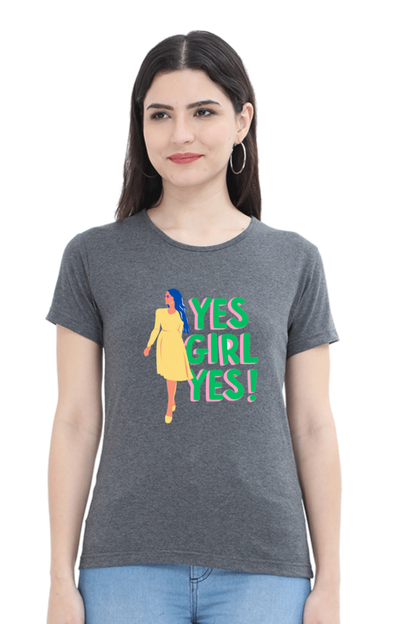 Empowering Every She: BlueLander's Girls and women's Cotton Half Sleeve T-Shirts - Enhanced Design and Supreme Comfort, Tailored for Our Sisters and Moms in India.