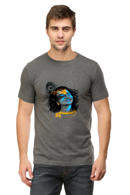 Experience Krishna's Love:  Bluelander's Soft Cotton T-Shirt,Spiritual Fashion.