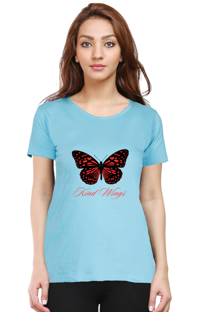Bluelander Girls and Women's  Half Sleeve T-Shirt Dress – 'You Got the King Wings' for Ultimate Style Domination.Rule the Fashion Realm.
