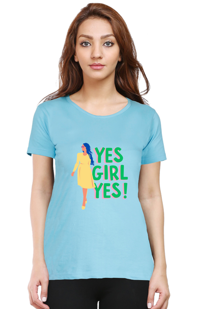 Empowering Every She: BlueLander's Girls and women's Cotton Half Sleeve T-Shirts - Enhanced Design and Supreme Comfort, Tailored for Our Sisters and Moms in India.