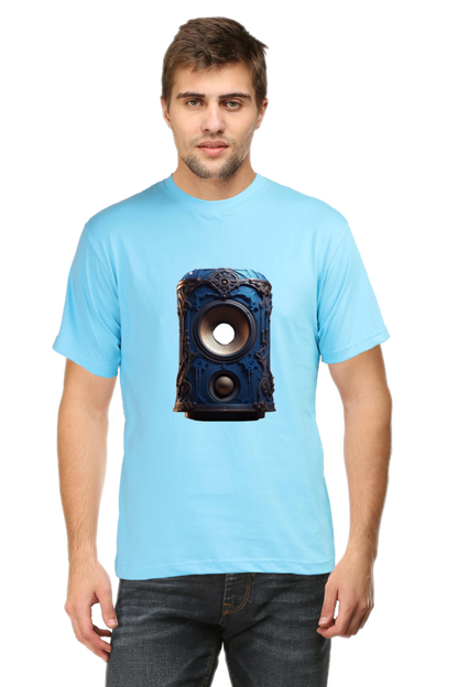 Half Sleeve Harmony: Unleash Your Inner Music with Enhanced Style in our Bluelander Cotton T-Shirt - Let Your Passion Sing
