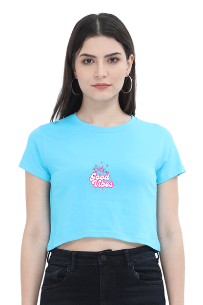 Bluelander Classic Cotton Female Crop Top: Embrace Feel-Good Vibes with Style and Comfort