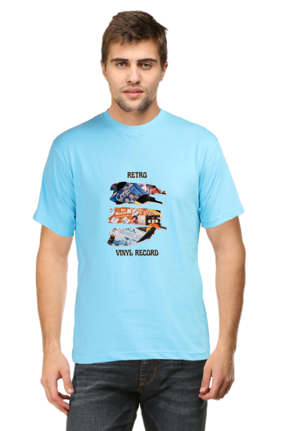 Bluelander half sleeve round neck enhanced quality, comfort, and latest retro designs.
