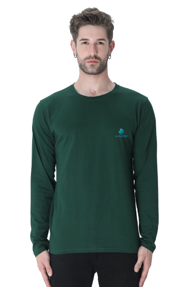 Stand Out in Style: Bluelander Full Sleeve Cotton T-Shirts – Enhanced Back Design for Supreme Comfort and Timeless Elegance.