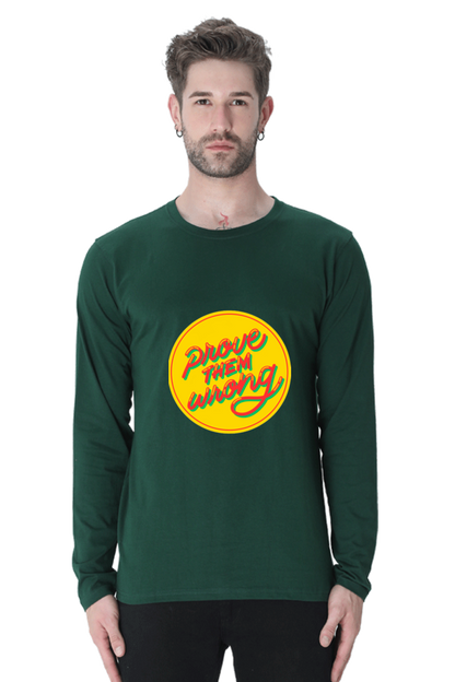 Let Your T-Shirt Speak: Bluelander's Full Sleeve Cotton Tee - Make a Statement in Style!