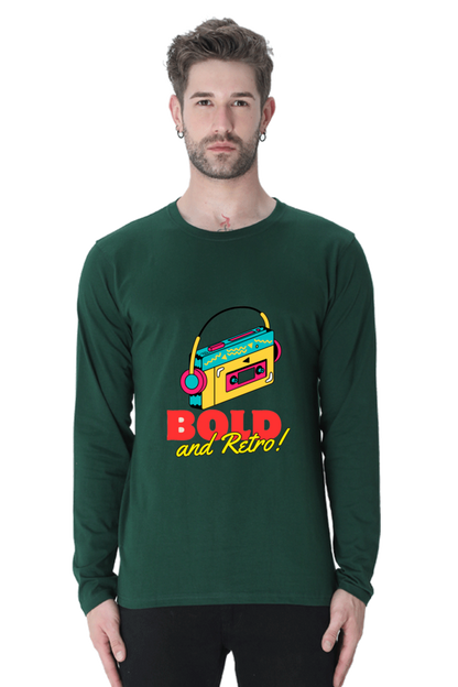 Feel the Fashion Vibe: Bluelander's Full Sleeve Cotton T-Shirt - Make a Stylish Entrance Wherever You Go!