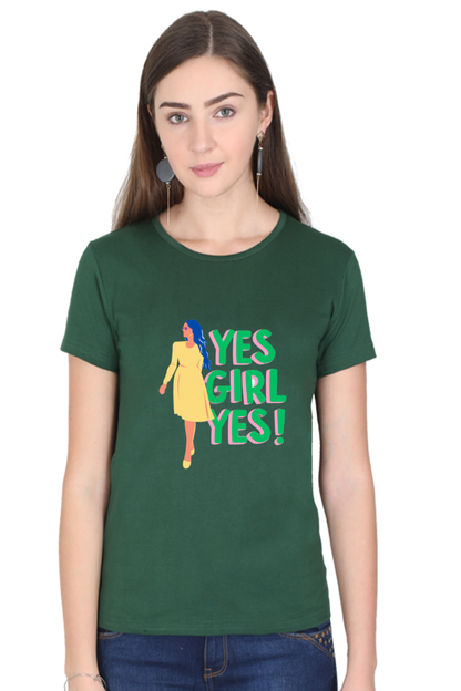 Empowering Every She: BlueLander's Girls and women's Cotton Half Sleeve T-Shirts - Enhanced Design and Supreme Comfort, Tailored for Our Sisters and Moms in India.
