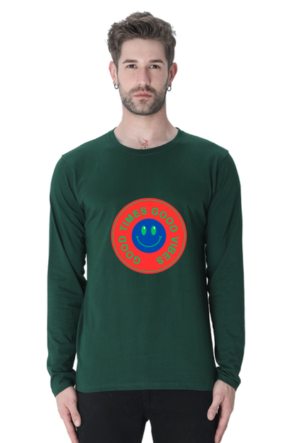 Level Up Your Style Game: Rocking Out in Bluelander's Cotton Full Sleeve T-Shirts!