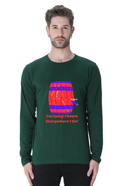 Launch Your Style Journey: Bluelander's Cotton Full Sleeve T-Shirt - Where Fashion Begins!