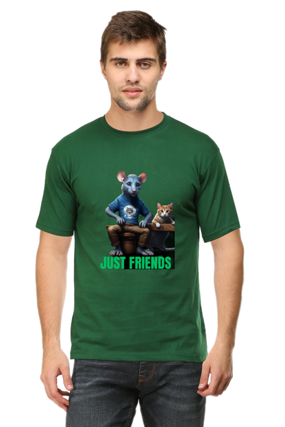 BlueLander's Half Sleeve Cotton T-Shirt with Enhanced Design – Fusing AI and Human Craftsmanship.step out with style and confidence.