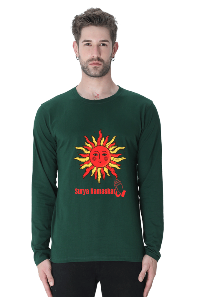 Say Goodbye to Boring Tees: Unveil the New Level of Design with Bluelander's Cotton Full Sleeve Tee!